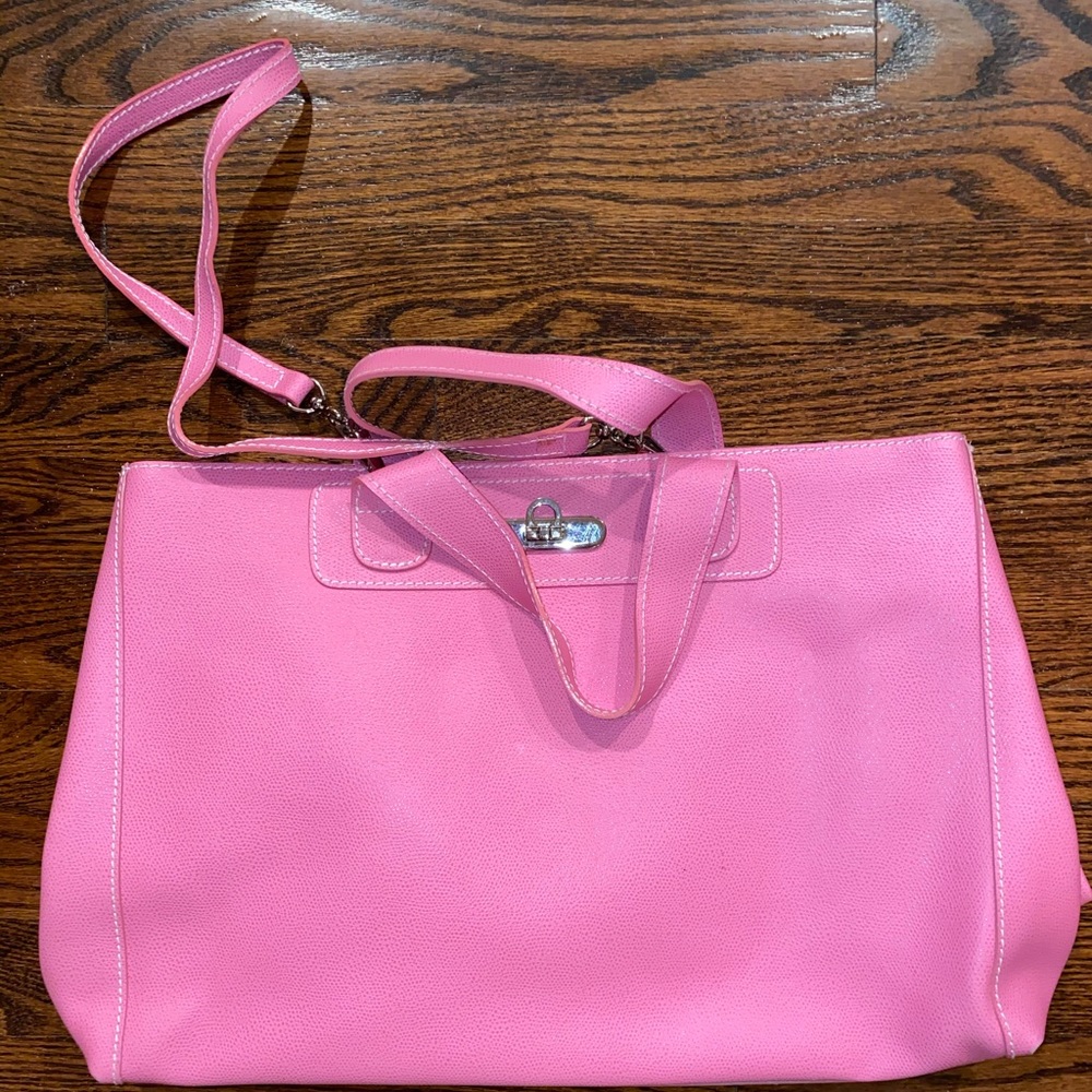 Maurizio Taiuti pink leather bag